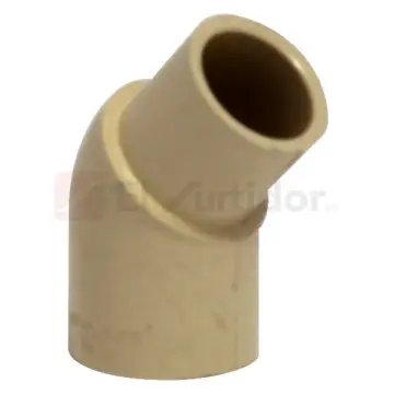 Codo de Cpvc Macho/hembra Amanco 25x45 66098 Platinum Beige