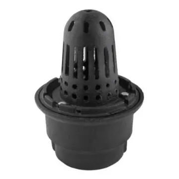 Coladera de Piso Urrea de Azotea Con Cúpula 144 Negra