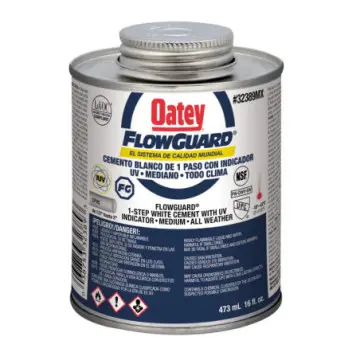 Cemento Para Cpvc Etiqueta Azul Oatey 473ml Blanco