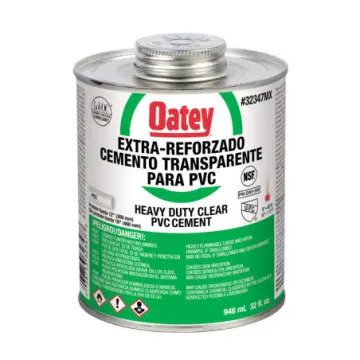Cemento Para Pvc Extra Reforzado Oatey Etiqueta Verde 78870 Transparente 946ml