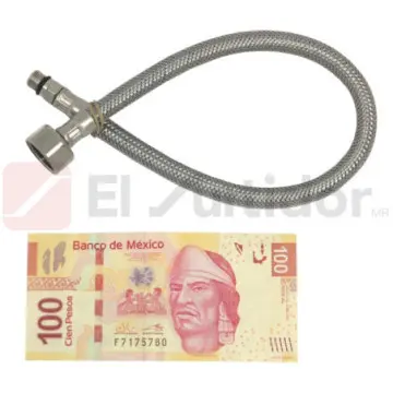 Alimentador Coflex Al-m40 Para Lavabo Acero Inoxidable