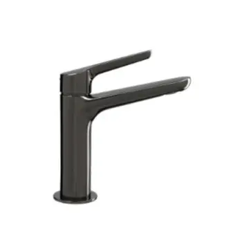Monomando Corto Para Lavabo Urrea Medameda 9461md.12 Metal Black