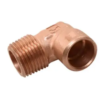 Codo Rosca Exterior Nacobre de 13 Cobre