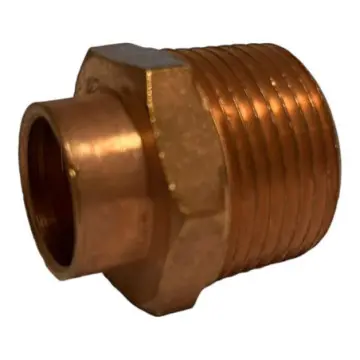 Cople Con Rosca Exterior Reducida Nacobre 13x19 Cobre