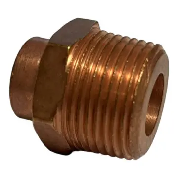 Cople Con Rosca Exterior Reducida Nacobre 13x19 Cobre