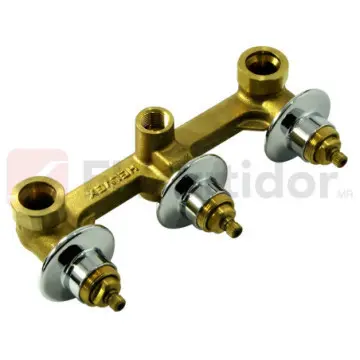 Ensamble de Empotrar Para Tina O Regadera Helvex E-40-ii Cromo