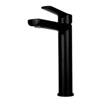 Monomando Alto Para Lavabo Tecnobath Lucent Tb13.031n Negro