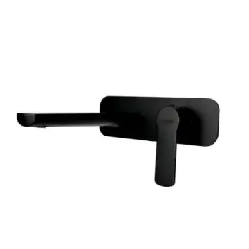 Monomando Para Lavabo al Muro Tecnobath Lucent Tb13.021n Negro