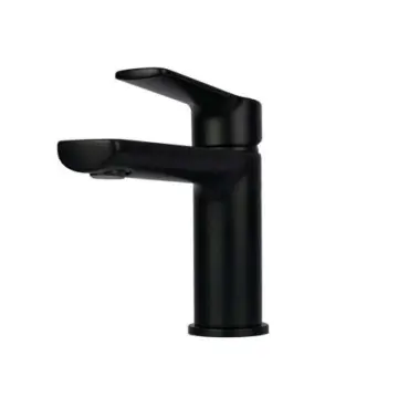Monomando Para Lavabo Tecnobath Lucent Tb13.011n Negro
