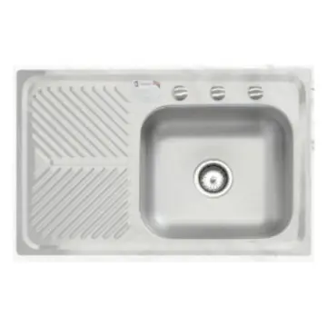 Tarja de Acero Inoxidable Para Empotrar Eb-técnica M-101 Satinado