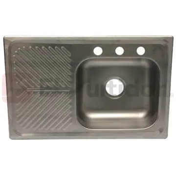 Tarja de Acero Inoxidable Para Empotrar Eb-técnica M-101 Satinado