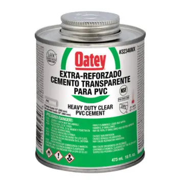 Cemento Para Pvc Extra Reforzado Oatey Etiqueta Verde 78869 Transparente 473ml