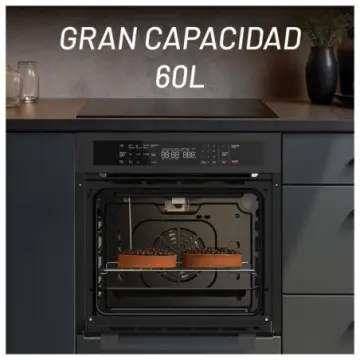 Horno de Empotre Nuur Gas Natural  59.5x57.5 cm Hogas60dinat-m Negro Mate