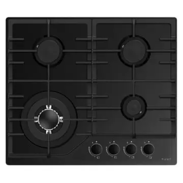 Parrilla Nuur de 4 Quemadores A Gas 59 cm Parga4vtm Negro Mate