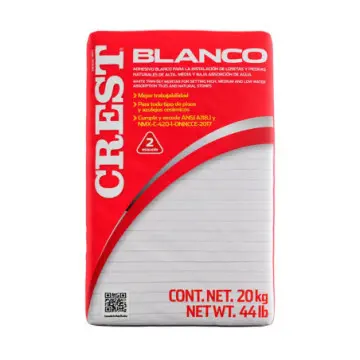 Cemento Crest 20kg Blanco