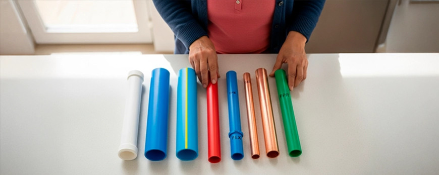 ¿Cómo identificar los diferentes tipos de tubería en el hogar?