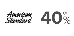 40%,  Descuento en productos de la marca American Standard