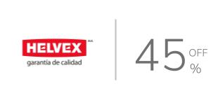 45% de descuento en paquetes seleccionados de la marca Helvex.