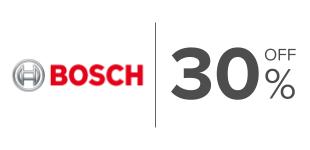 30%,  Descuento en productos de la marca Bosch