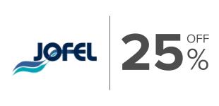 25%,  Descuento en productos de la marca Jofel