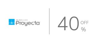 40% de descuento en productos de la marca Proyecta.